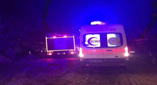 Edirnede baca yangını ekipleri alarma geçirdi