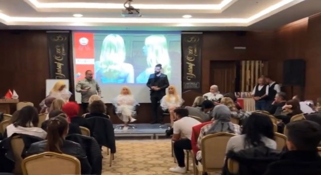 Eğitmen Osman Balcı, Isparta gülünü kadın saçına uyguladı