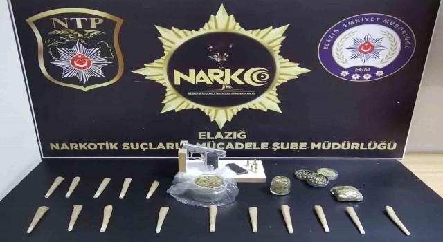 Elazığda 36 kilo esrar ele geçirildi: 3 tutuklama