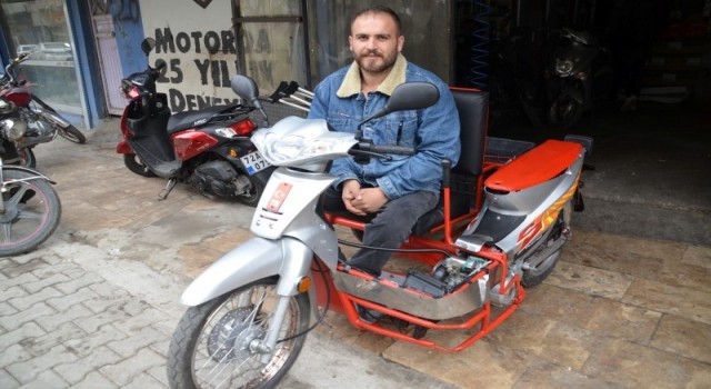Engelli aracını belediye tamir etti