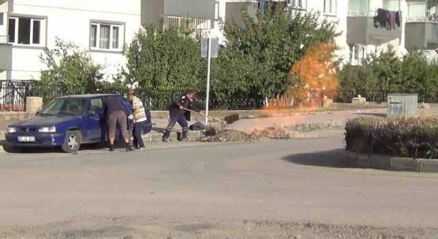 Erzurumda doğalgaz patlaması korkuttu
