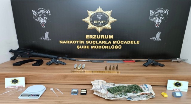 Erzurumda uyuşturucu madde ticareti yapan şahıs yakalandı