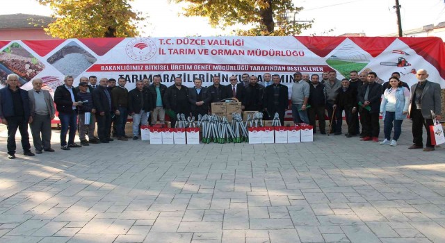 Fındık budama ekipmanları teslim edildi