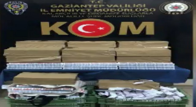 Gaziantepte kaçak sigara kağıdı operasyonu: 1 gözaltı