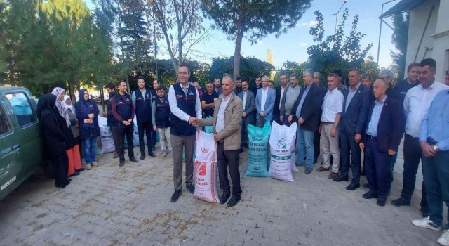 Gedizde 720 çiftçiye yüzde 60 hibeli buğday tohumu dağıtıldı