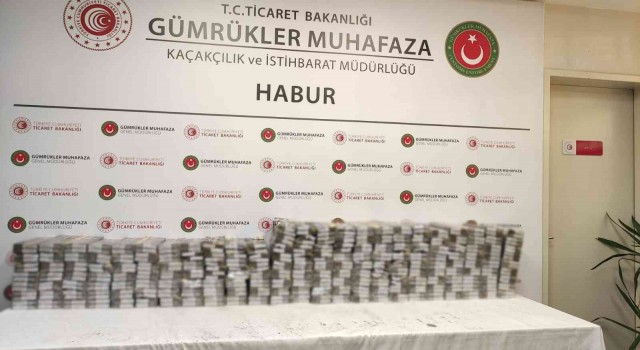 Habur Sınır Kapısında kaçak sigara operasyonları