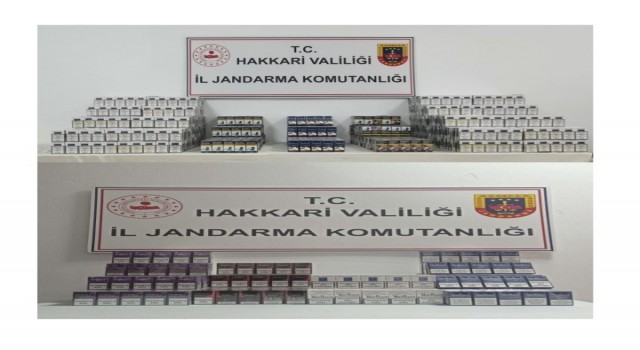 Hakkaride 3 bin 951 paket kaçak sigara ele geçirildi