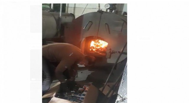 Hakkaride ele geçirilen kaçak sigaralar imha edildi