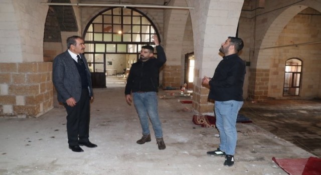 Hanide tarihi Ulu Caminin restorasyon çalışmaları başladı