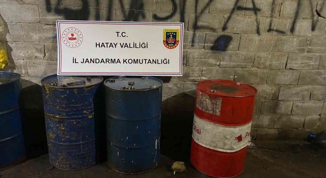 Hatayda 2 bin 500 litre kaçak akaryakıt ele geçirildi