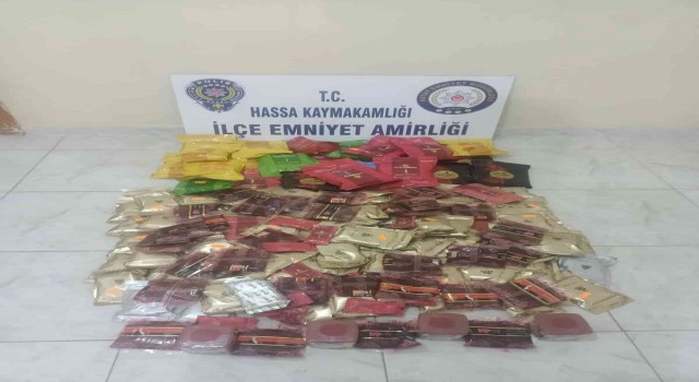 Hatayda 65 kilo nargile tütünü ele geçirildi