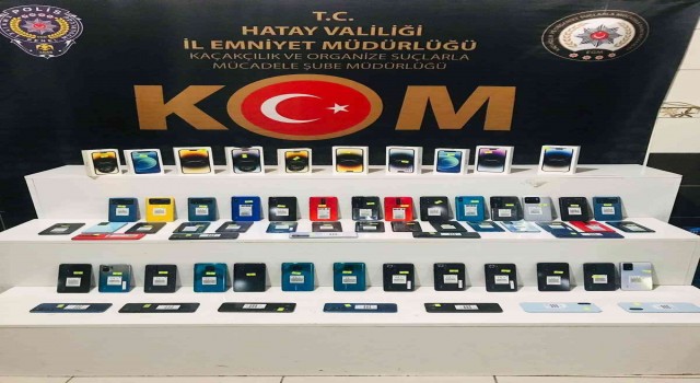 Hatayda 75 kaçak telefon ele geçirildi