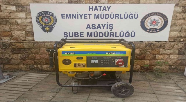 Hatayda iş yerinden jeneratör ve tahıl çalan şüpheliler tutuklandı