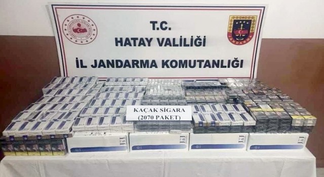 Hatayda kaçak sigara operasyonu
