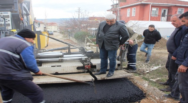 Hisarcık Belediyesinden şehir içi sıcak asfalt çalışmaları
