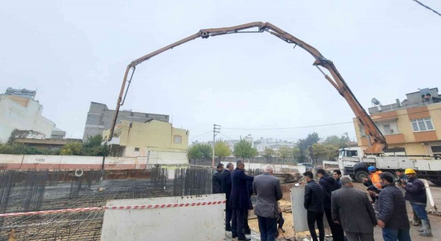 İhlas Camiinin temeli yeniden atıldı