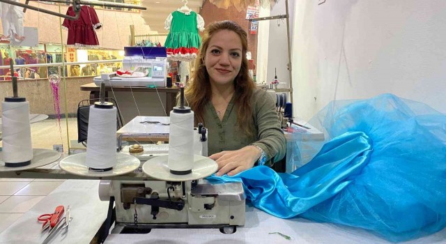 İki çocuk annesi hobi olarak başladığı el emeği ürünlerle dünyaya açıldı