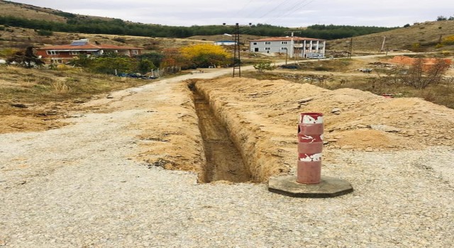 İnhisarda doğalgaz çalışmalarına başlandı