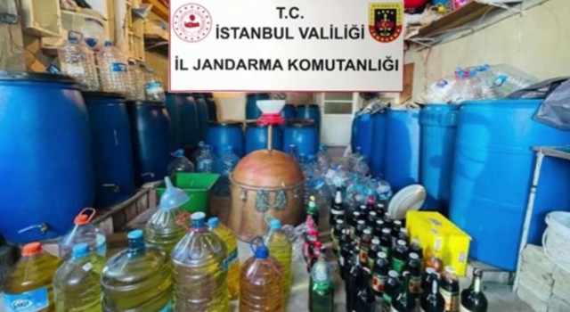 İstanbulda jandarmadan sahte alkol operasyonu