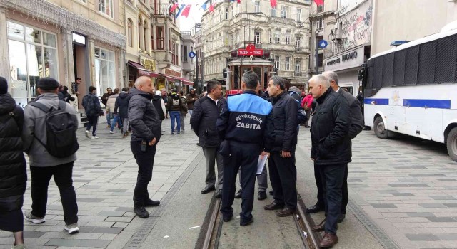 İstiklal Caddesinde alınan tedbir kararının ardından denetim