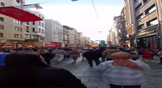 İstiklal Caddesindeki patlama anı kamerada