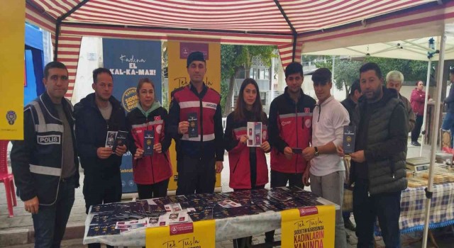 Jandarma ekipleri vatandaşlara KADESi tanıttı