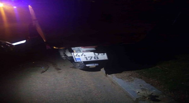 Kanalizasyon çukuruna düşen motosikletin sürücüsü ağır yaralandı