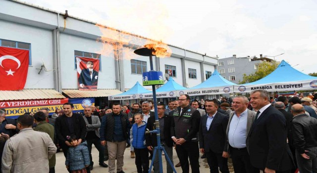 Karabiga doğalgaza kavuştu