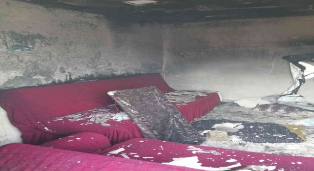 Karacabeyde korkutan yangın: 3 çocuk yaralandı