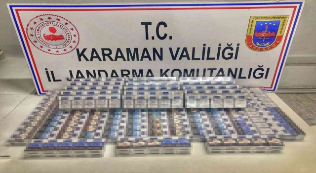 Karamanda 440 paket kaçak sigara ele geçirildi