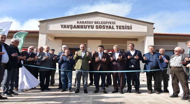 Karatayda Yavşankuyu Sosyal Tesisi hizmete açıldı