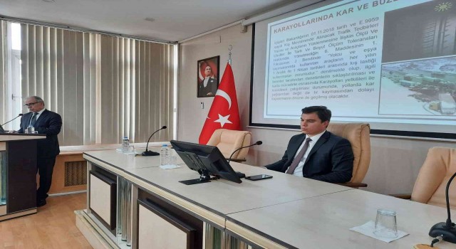 Karsta kış tedbirleri toplantısı yapıldı