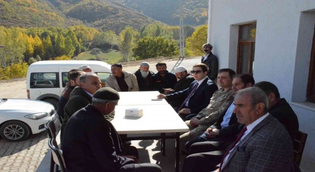 Kaymakam Başar askerden dönen genç için verilen mevlit yemeğine katıldı