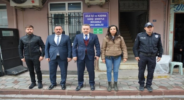 Kaymakam Odabaş, Aile İçi ve Kadına Karşı Şiddetle Mücadele Büro Amirliğini ziyaret etti