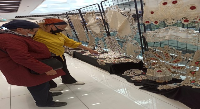 KAYMEK Dantel Anglez El Sanatları Sergisine Yoğun İlgi