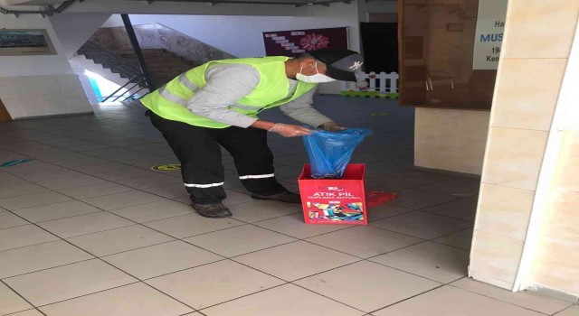 Kemerde atık piller geri dönüşüme kazandırılıyor