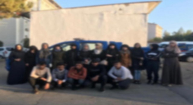Kiliste metruk binada 16 düzensiz göçmen yakalandı