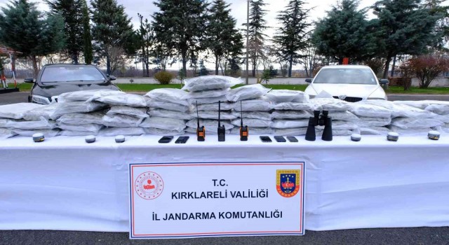 Kırklareli tarihinin en büyük uyuşturucu operasyonu: 86 kilogram skunk ele geçirildi