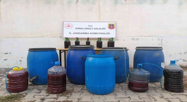 Kırklarelinde 14 bin 960 litre sahte içki ele geçirildi; 6 gözaltı
