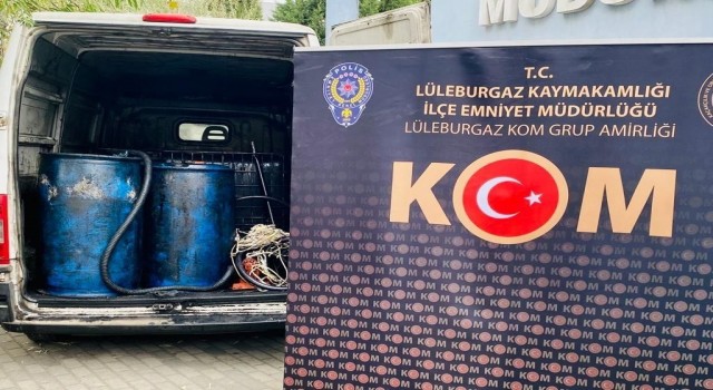 Kırklarelinde akaryakıt kaçakçılığı yaptığı iddia edilen 2 şüpheli yakalandı