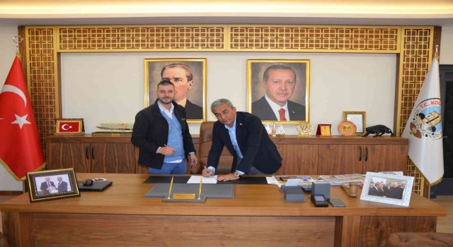 Koçarlının ilk doğalgaz abonesi Başkan Kaplan oldu