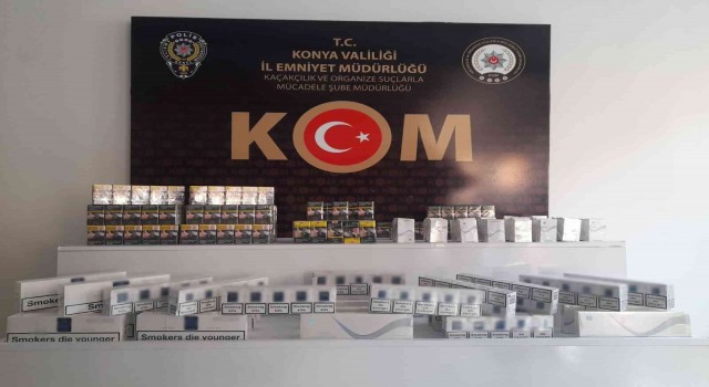Konyada kaçak sigara operasyonu