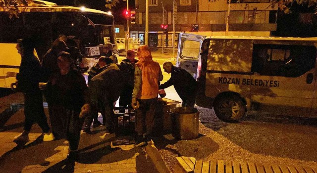 Kozanda tarım işçilerine sıcak çorba ikramı