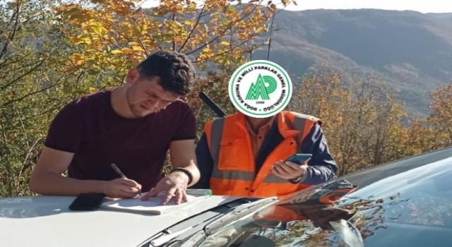Kurallara aykırı avlanan 5 kişiye para cezası