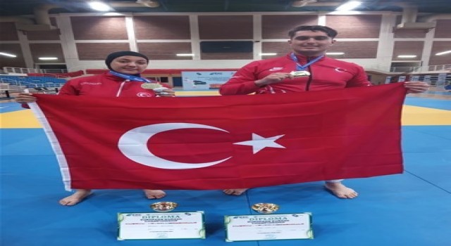 Kuraş branşında Bilecikli 2 sporcu Avrupa Şampiyonu oldu
