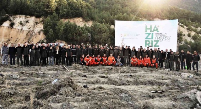 Kütahya ve ilçelerinde 20 bin fidan toprakla buluştu