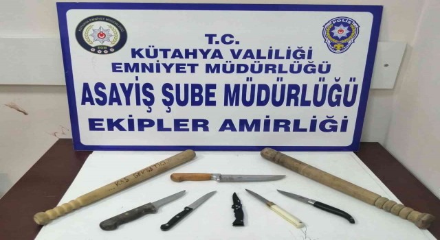 Kütahyada şüpheli araç ve şahıslar üzerinde bölge uygulaması