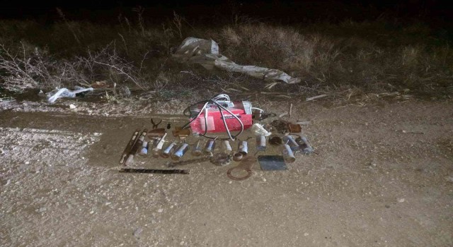 Madenden çalınan ürünler jandarma ekiplerince ele geçirildi