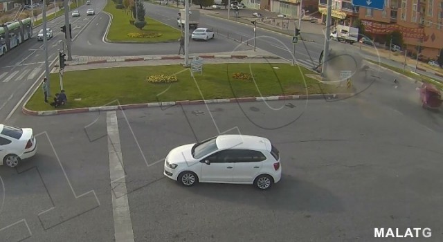 Malatyadaki kazalar KGYS kameralarına yansıdı