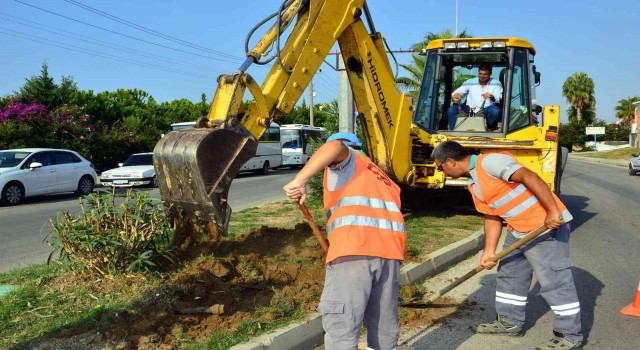 Manavgat Belediyesinden Kızılağaça modern sulama sistemi